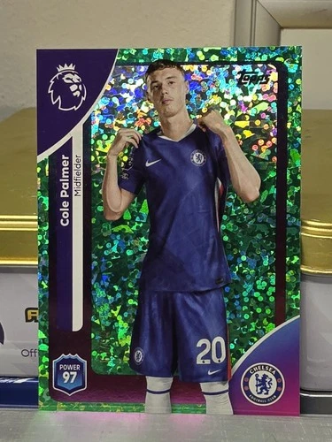 Cole Palmer 2025 Topps Premier League Green Sparkle Foil