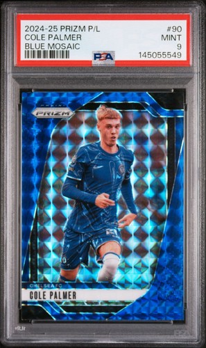 Cole Palmer 2024 Panini Prizm Premier League Blue Mosaic