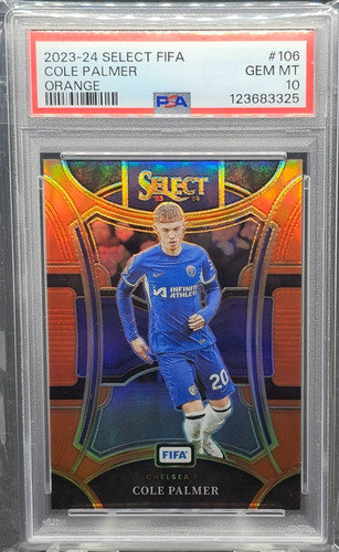 Cole Palmer 2023 Panini Select FIFA Orange /49