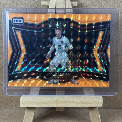 Cole Palmer 2024 Panini Select FIFA Orange Fluorescent Prizm /125
