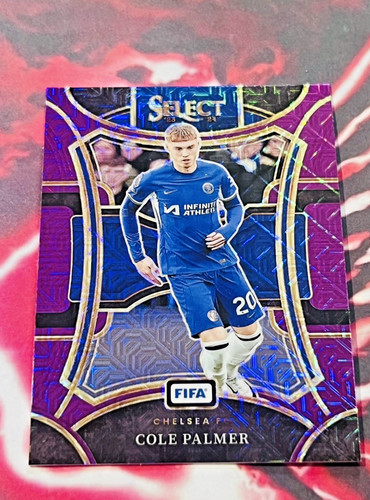 Cole Palmer 2023 Panini Select FIFA Purple Prism Mojo