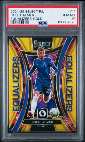 Cole Palmer 2024 Panini Select Gold Prizm /10