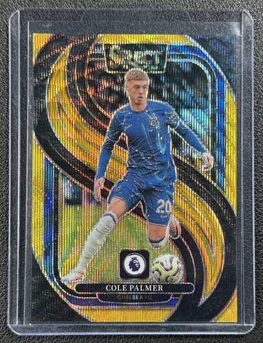 Cole Palmer 2024 Panini Select Gold Wave Prizm /10