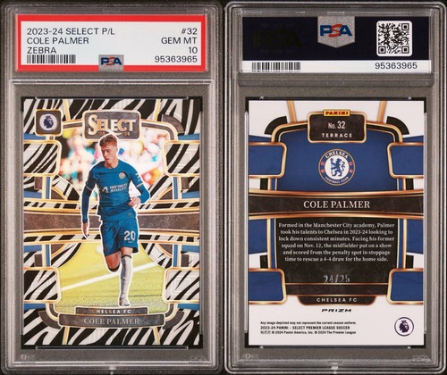 Cole Palmer 2024 Panini Select Zebra