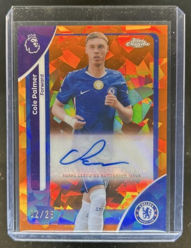 Cole Palmer 2026 Topps Chrome Sapphire Premier League Orange Refractor /25