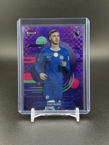 Cole Palmer 2026 Topps Finest EPL Purple Checkerboard Refractor /99