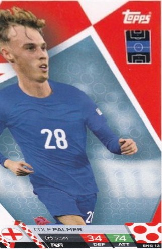 Cole Palmer 2024 Topps Match Attax UEFA EURO