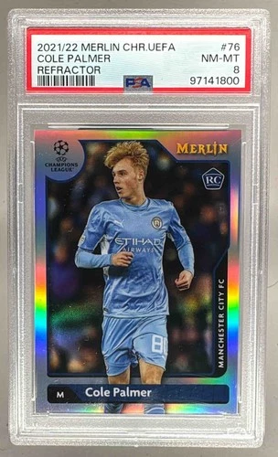 Cole Palmer 2021 Topps Merlin Chrome UEFA Refractor #76