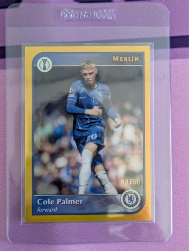 Cole Palmer 2024 Topps Merlin UCC Gold Refractor 20/50