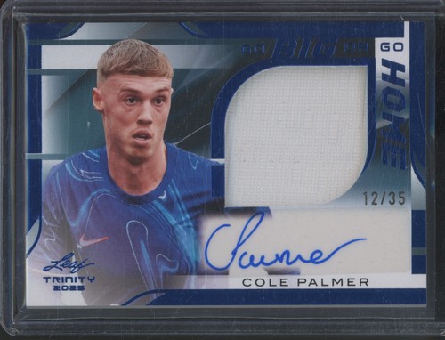 Cole Palmer 2025 Leaf Trinity Blue /35