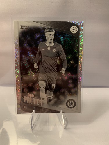 Cole Palmer 2025 Topps UCC Black and White Sparkle /75