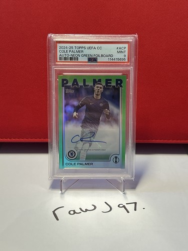 Cole Palmer 2024 Topps UCC Neon Green Foilboard /199