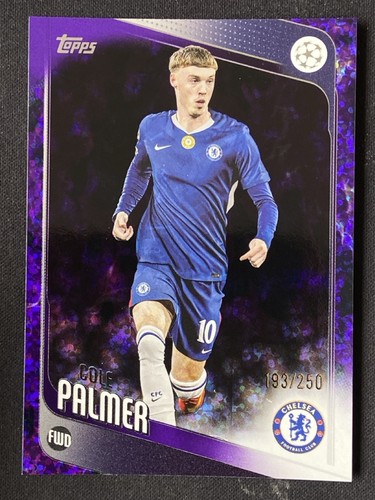 Cole Palmer 2025 Topps UCC Purple Inferno Holo /250