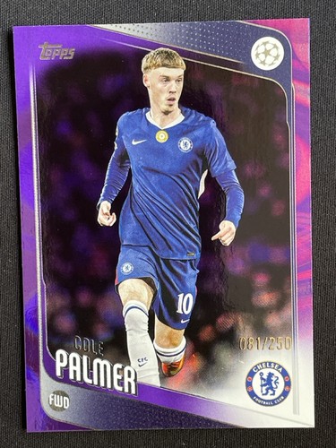 Cole Palmer 2026 Topps UCC Purple Raindrops /250