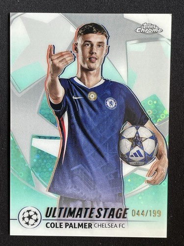 Cole Palmer 2025 Topps UCC Ultimate Stage Aqua Refractor /199
