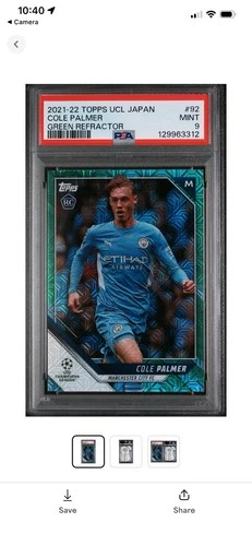Cole Palmer 2021 Topps UCL Japan Edition Green /99