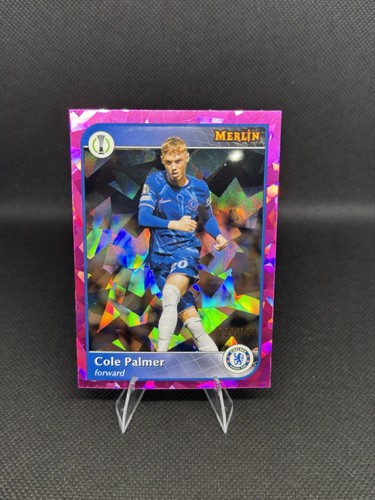 Cole Palmer 2024 Topps UEFA Club Competitions Pink Atomic Refractor /199