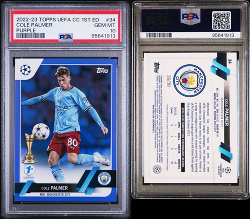 Cole Palmer 2022 Topps UEFA Purple /30