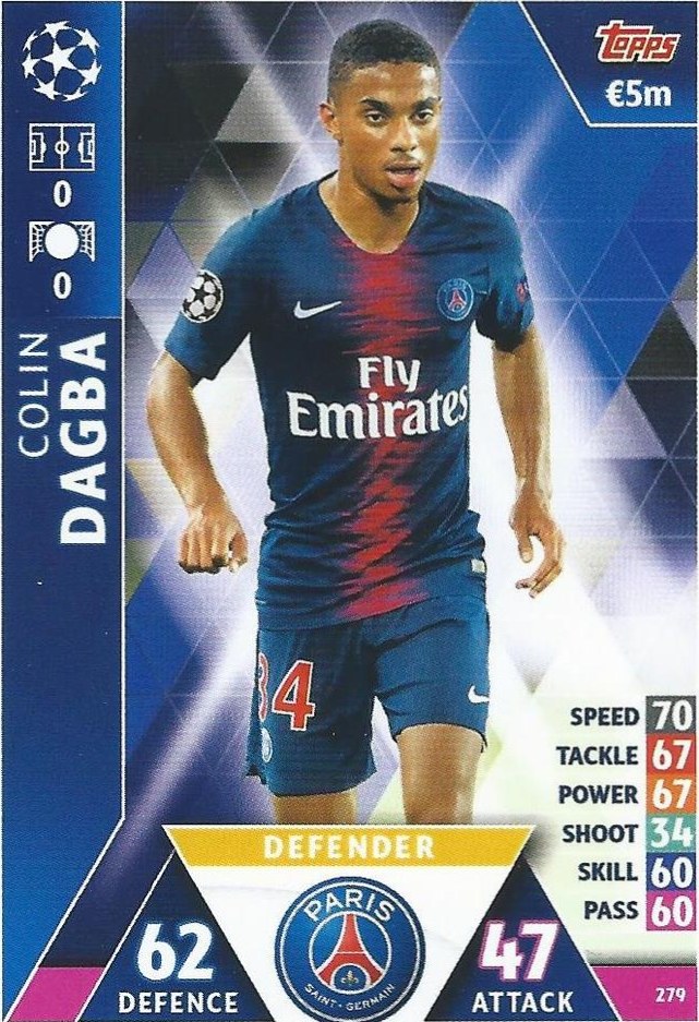 Colin Dagba 2018 Topps Match Attax UEFA 279