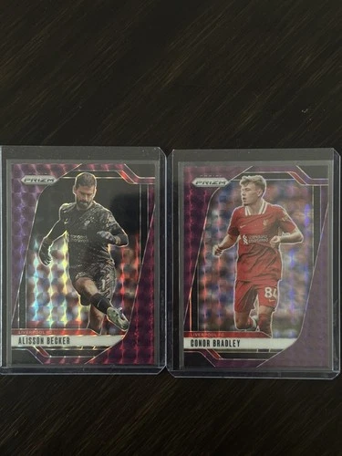 Conor Bradley and Alisson 2024 Panini Prizm /249