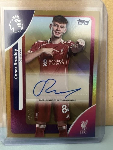 Conor Bradley 2025 Topps Chrome Gold /50