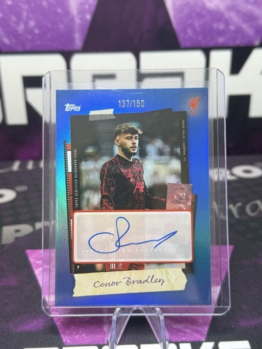 Conor Bradley 2025 Topps Focus Blue /150
