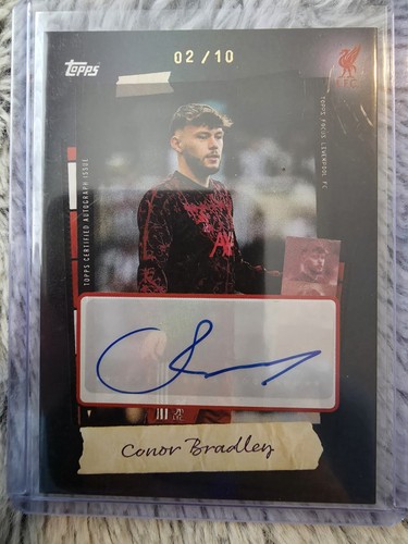 Conor Bradley 2025 Topps Liverpool Focus /10