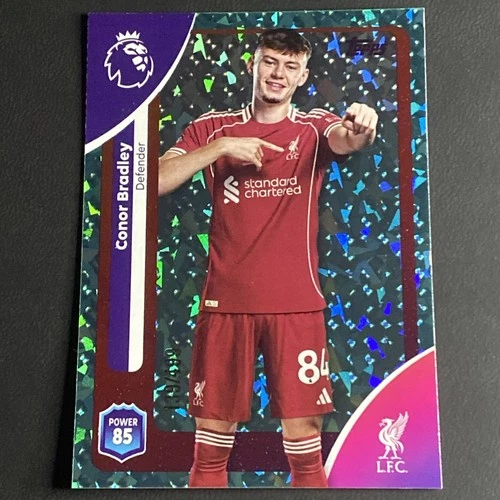 Conor Bradley 2026 Topps Premier League Aqua Sparkle /499