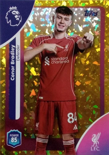 Conor Bradley 2026 Topps Premier League Yellow /299