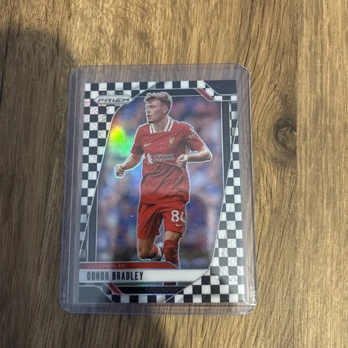 Conor Bradley 2024 Panini Prizm Premier League Black & White Checker
