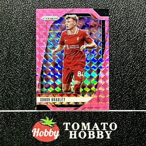 Conor Bradley 2024 Panini Prizm Premier League Mosaico Rosa Refractor