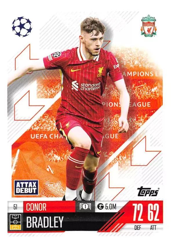 Conor Bradley 2024 Topps Match Attax UEFA Club Competitions
