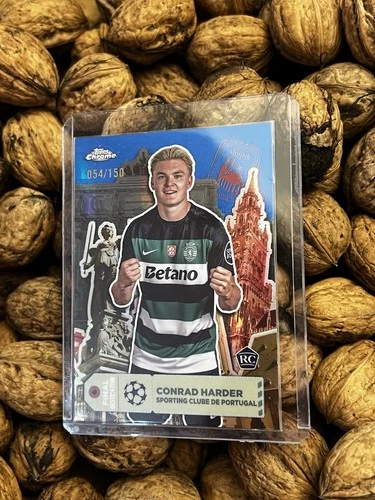 Conrad Harder 2024 Topps Chrome UEFA Blue /150