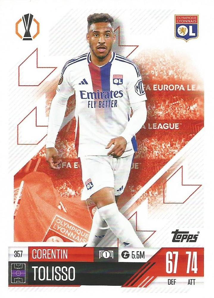 Corentin Tolisso 2024 Topps Match Attax UEFA Club Competitions