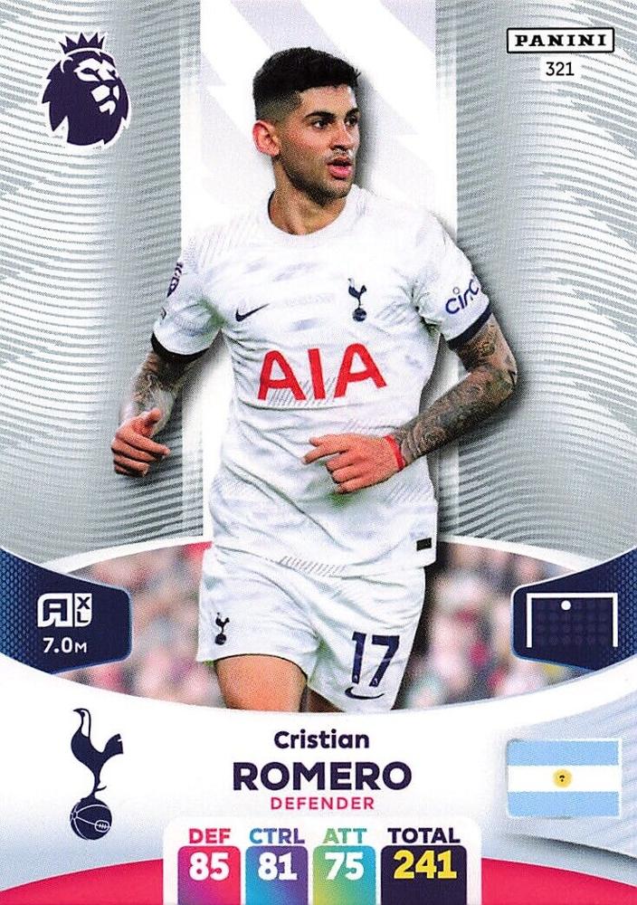Cristian Romero 2024 Panini Adrenalyn XL Premier League