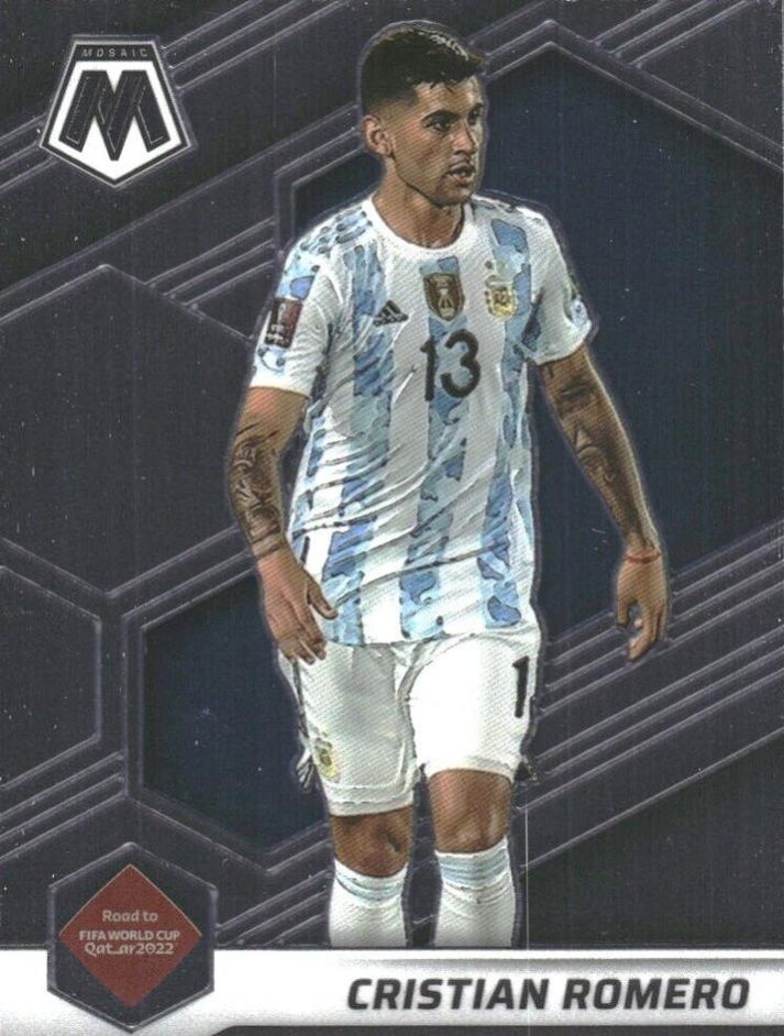Cristian Romero 2021 Panini Mosaic Road to FIFA World Cup
