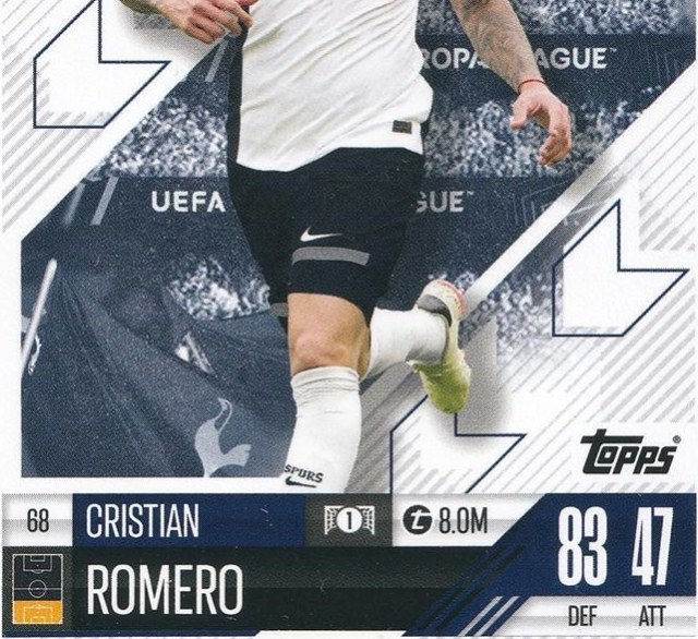 Cristian Romero 2024 Topps Match Attax UEFA Club Competitions