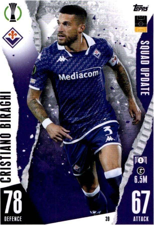 Cristiano Biraghi 2023 Topps Match Attax UEFA Club Competitions Extra