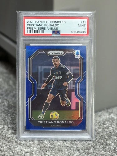 Cristiano Ronaldo 2020 Panini Chronicles Blue Prizm /49