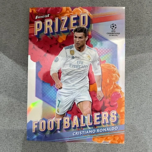 Cristiano Ronaldo 2023 Topps Finest Orange-Red