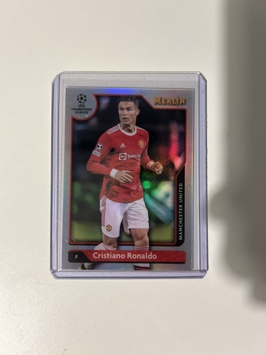 Cristiano Ronaldo 2021 Panini Merlin Chrome UEFA Silver Refractor