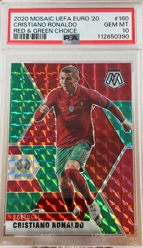 Cristiano Ronaldo 2020 Panini Mosaic UEFA EURO Red & Green Choice #160