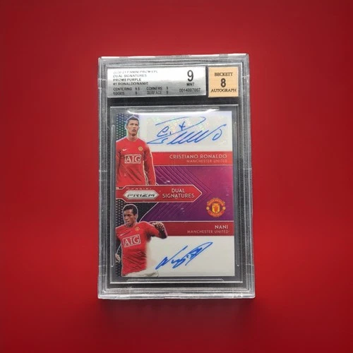 Cristiano Ronaldo / Nani 2020 Panini Prizm Purple 1/5
