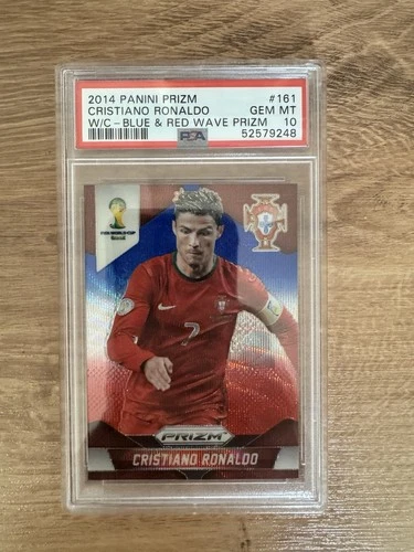 Cristiano Ronaldo 2014 Panini Prizm Blue & Red Wave