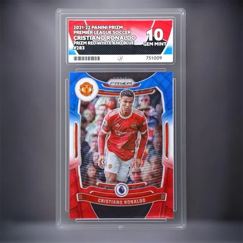 Cristiano Ronaldo 2021 Panini Prizm Red/White/Blue