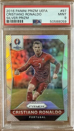 Cristiano Ronaldo 2016 Panini Prizm Silver Prizm