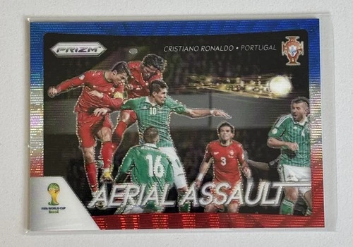 Cristiano Ronaldo 2014 Panini Prizm World Cup Red White Blue