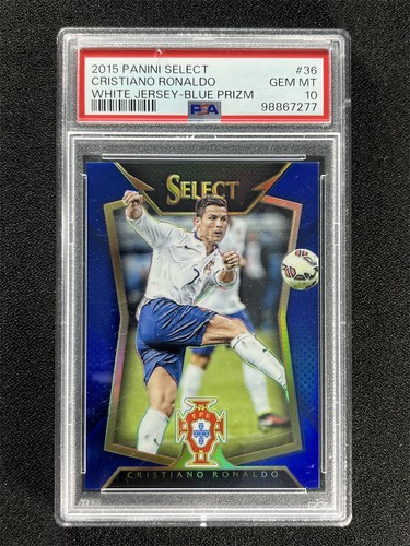 Cristiano Ronaldo 2015 Panini Select Blue Prizm /299