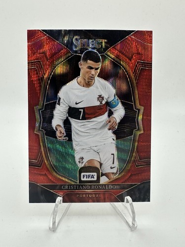 Cristiano Ronaldo 2022 Panini Select Red Wave