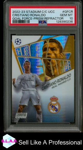 Cristiano Ronaldo 2022 Topps Stadium Chrome Prism Refractor